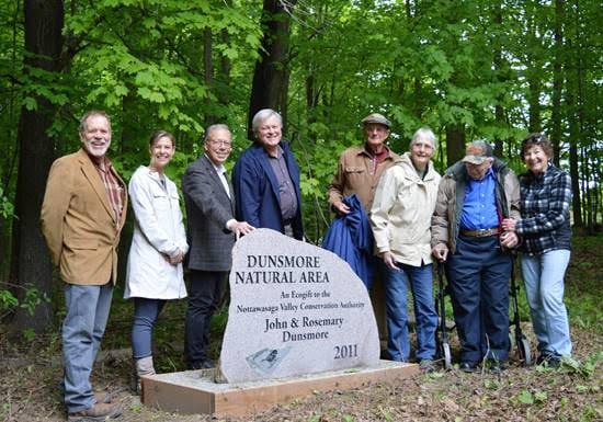 George Watson donates to the Dunsmore Natural Area