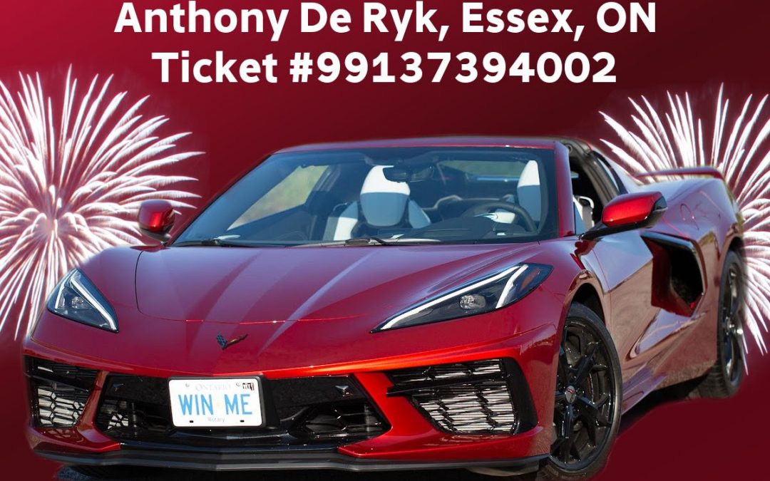 Rotary Club of Wasaga Beach 2021 Corvette Lottery Winner