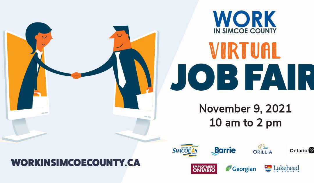 Simcoe County Virtual Job Fair November 9th 2021