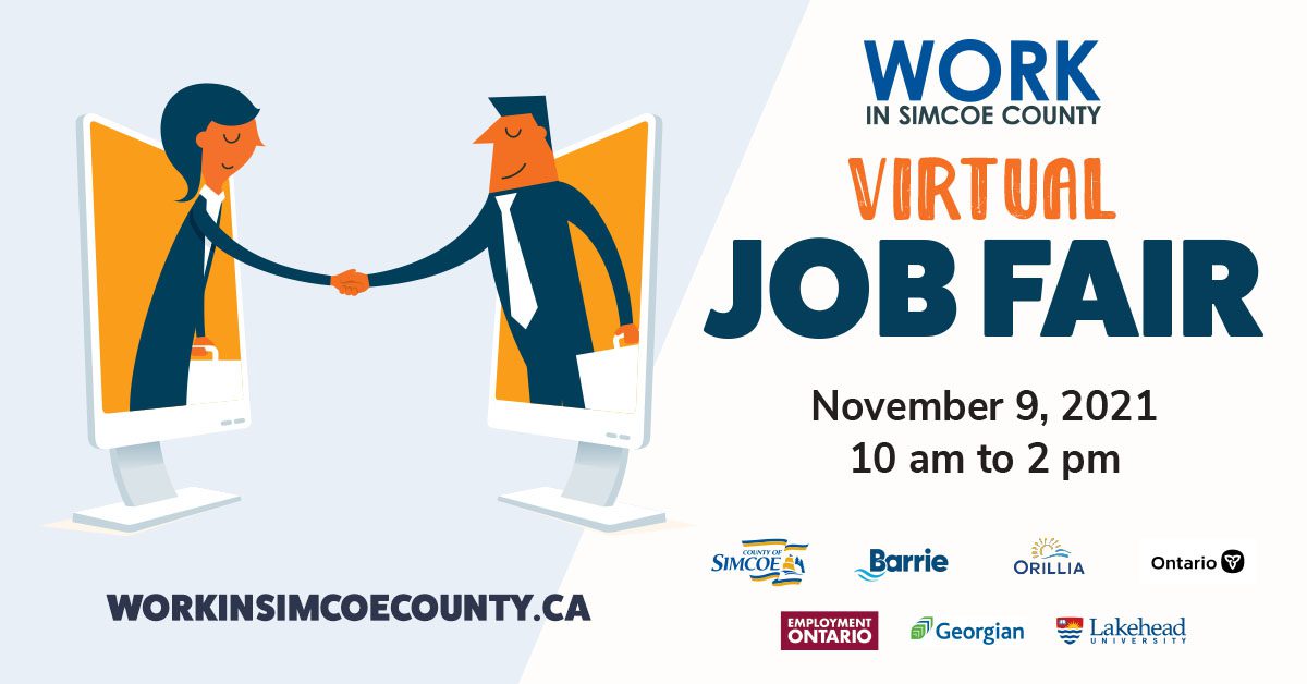 Simcoe County Virtual Job Fair November 9th 2021