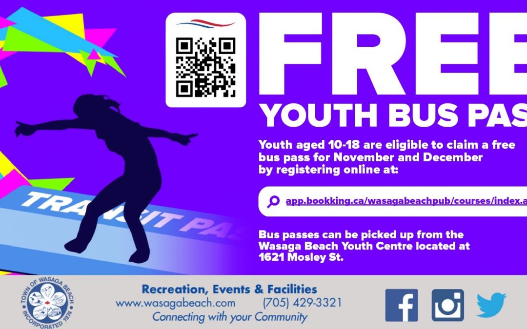 Free Youth Bus Pass November and December 2021