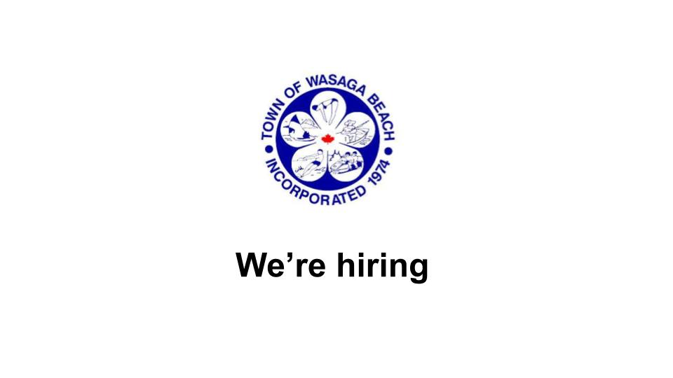 The Town of Wasaga Beach Is Hiring November 2021