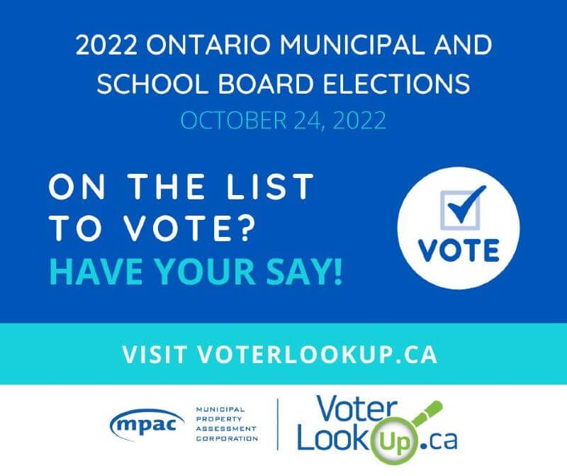 Are You On The List To Vote In Municipal Elections?