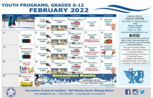 Youth Programs Grades 6 to 12 February 2022