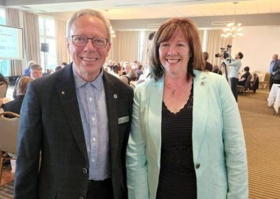 George Watson and Sylvia Bray Attending Civic Prayers Breakfast