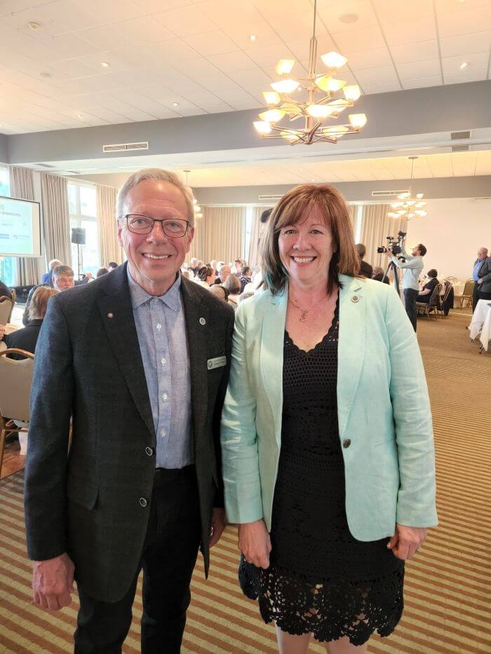 George Watson and Sylvia Bray Attending Civic Prayers Breakfast