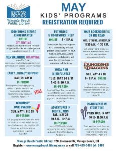Wasaga Beach Public Library May Programs 2022