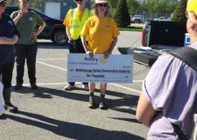 Wasaga Beach Rotary Club Cheque To Conservation Authority