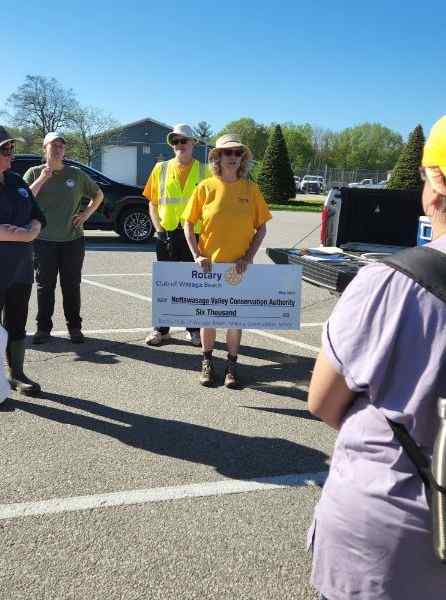 Wasaga Beach Rotary Club Cheque To Conservation Authority