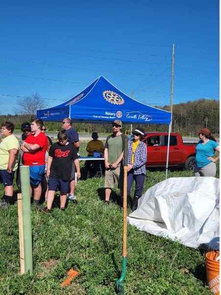 Wasaga Beach Rotary Club Tree Planting Event