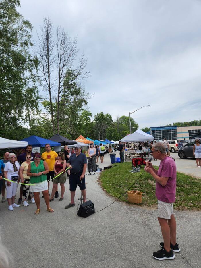 George Watson At Opening Ceremony of the Wasaga Beach Farmer Market 2022