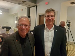 George Watson and MPP Brian Saunderson