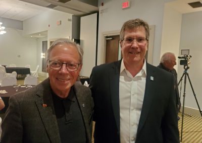 George Watson and MPP Brian Saunderson