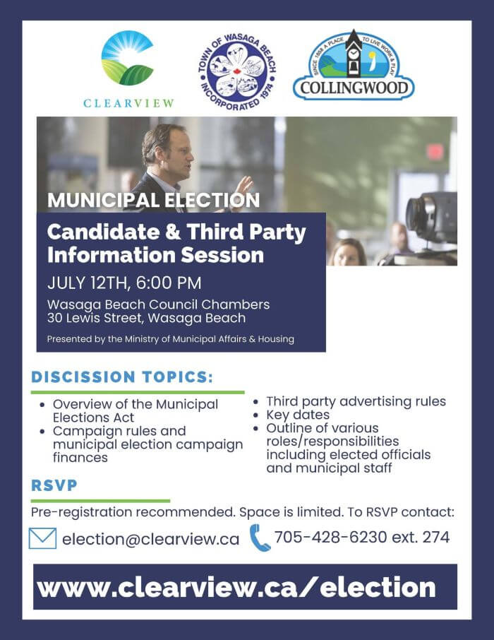 Municipal Election 2022 Candidate and Third Party Information Session