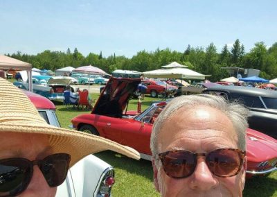 George Watson and Patrice at the Wasaga Cruisers Car Show