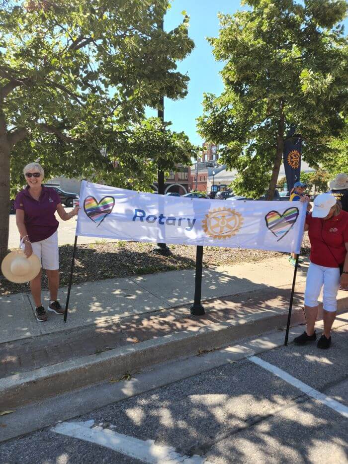 Rotary Club of Wasaga Beach at the Collingwood Pride Parade