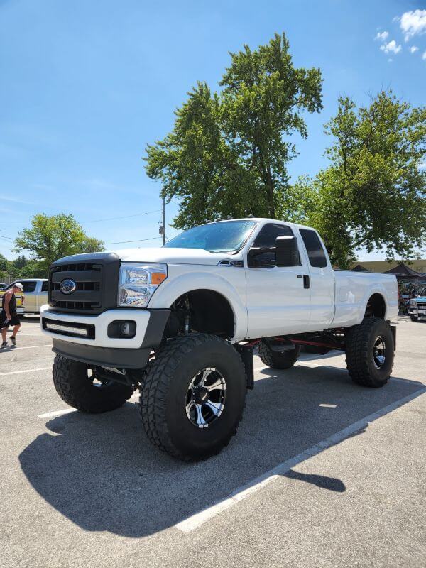 White Truck at the F-150 Truck Festival