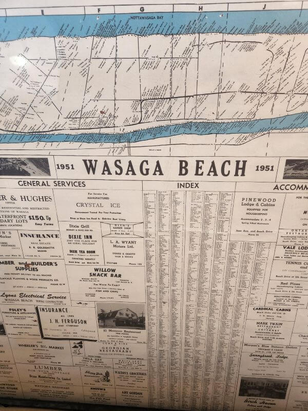 Wasaga Beach Map 1951