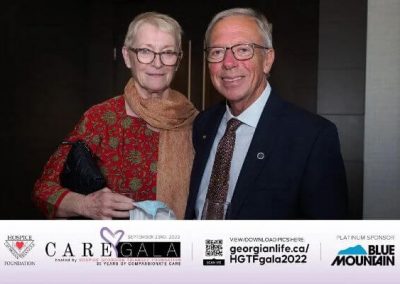 George and wife Patrish at the Hospice Georgian Triangle 2022 Gala