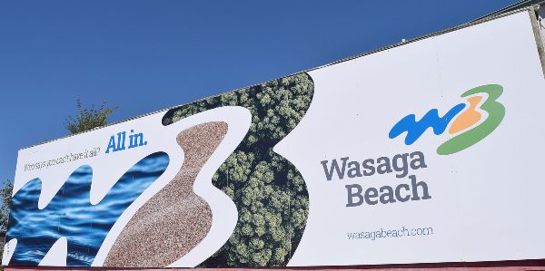 Wasaga Beach Billboard With New Municipal Brand