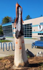 Every Child Matters Chainsaw Carving