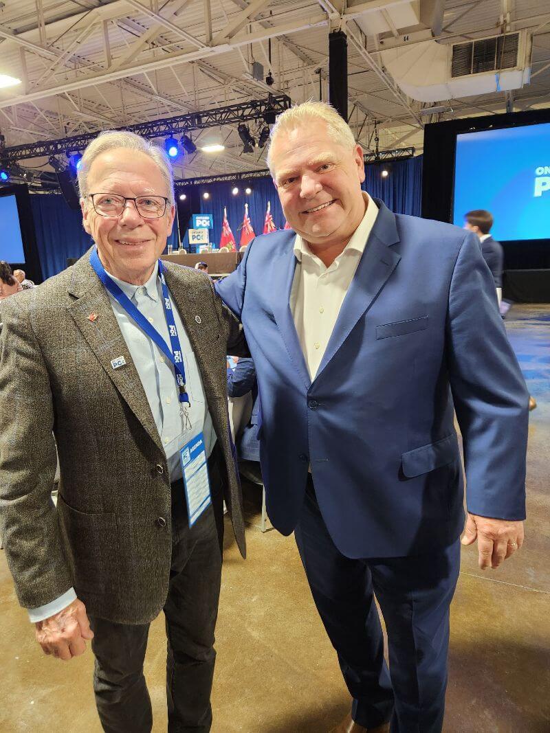 George Watson Pictured With Premier Ford