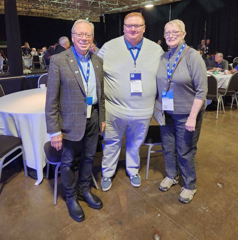 George Watson and Wife Patrice With Minister of Natural Resources