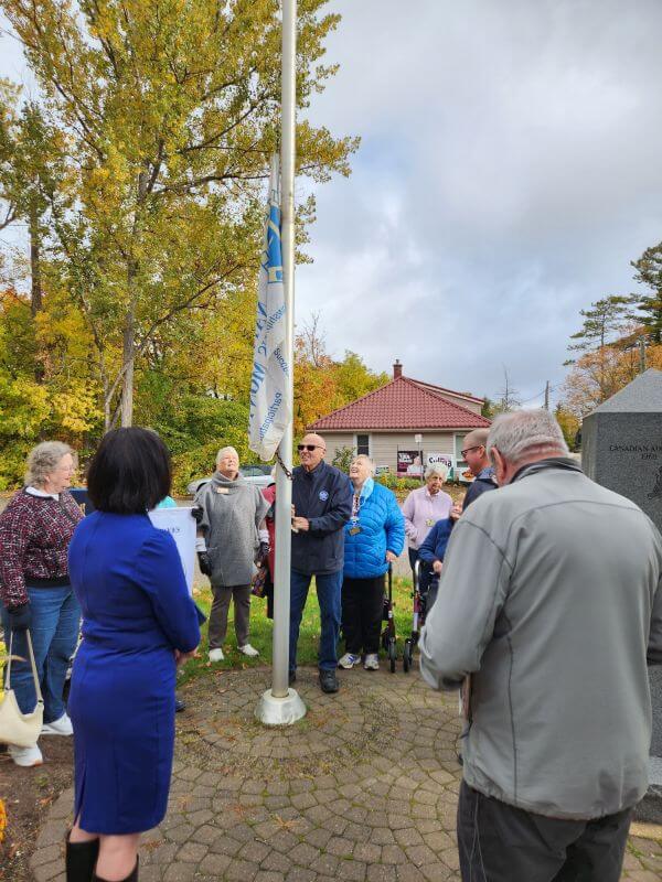 Probus Month Raising The Flag At Town Hall